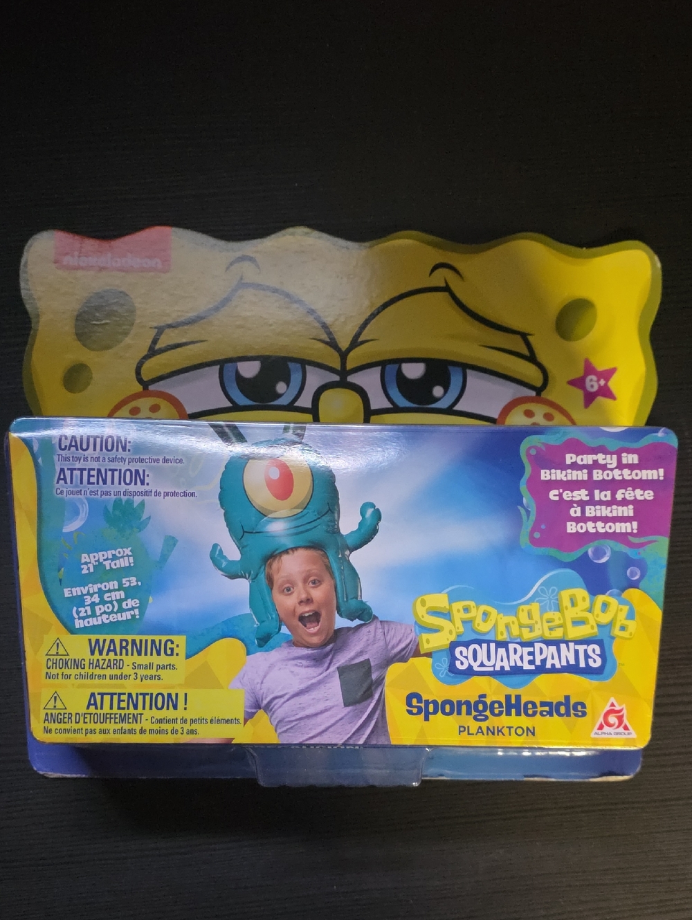SpongeBob SquarePants SpongeHeads Plankton Toy - Yellow